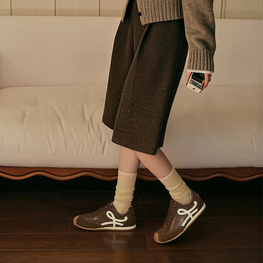 【限时秒杀】西遇德训鞋女新款秋季爆款丑萌复古休闲鞋子歪头运动鞋V1857136 商品图4