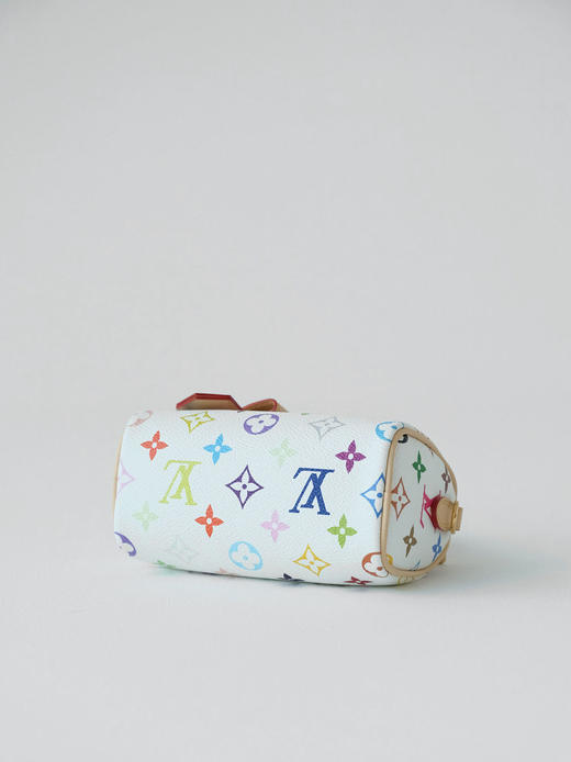 驴家 白三彩 村上隆再版系列  Nano Speedy 手袋手拿枕头斜跨包（DG*MM） 商品图7