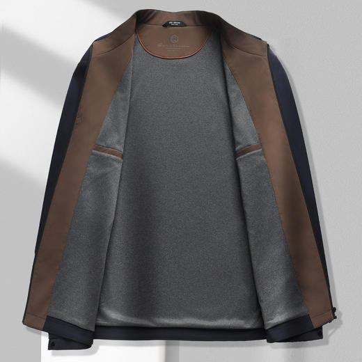 【DBW】大依优型大码男装立领夹克外套秋季干部外套行政商务休闲上衣加肥加大 商品图3