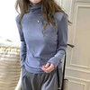 买一送一秋季新款小猫日记打底衫女秋冬半高领亲肤保暖德绒长袖t恤纯色木耳边上衣 商品缩略图2