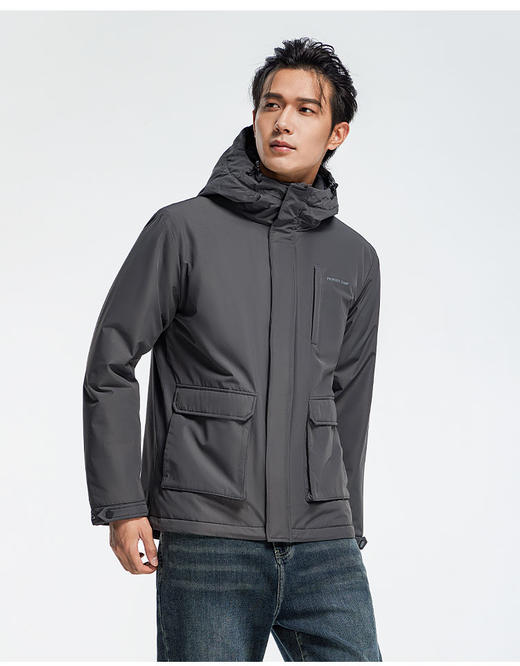 男款【新雪丽棉服】拓路者连帽户外运动棉服 秋冬款保暖时尚棉衣外套 【tbzg】 商品图2