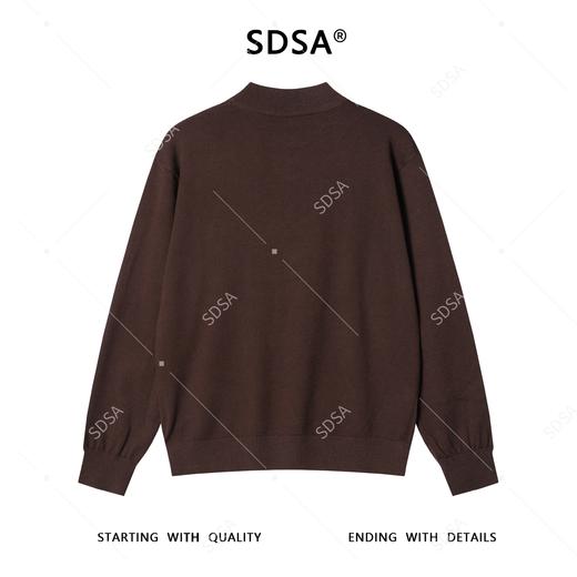 SDSA男士秋冬新款痞帅男装潮牌简约纯色圆领针织衫毛衣百搭休闲 商品图4