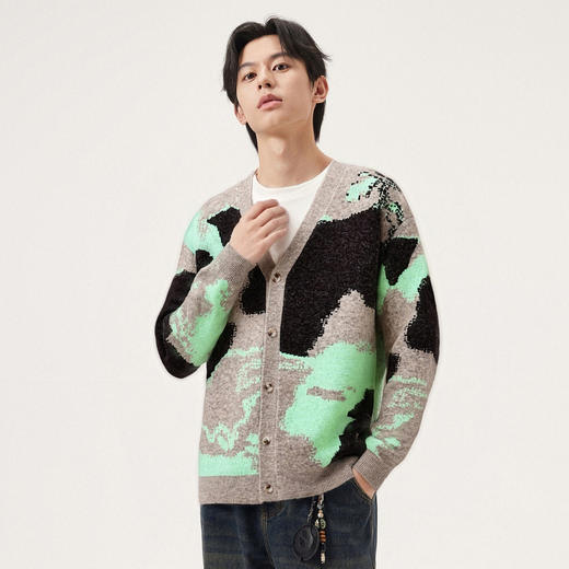 gxg.jeans男装冬季热卖开襟毛衫J24X304056 商品图1