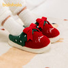 巴拉巴拉童鞋儿童棉拖鞋女童加绒保暖家居鞋冬2025新款蝴蝶结甜美 商品缩略图0