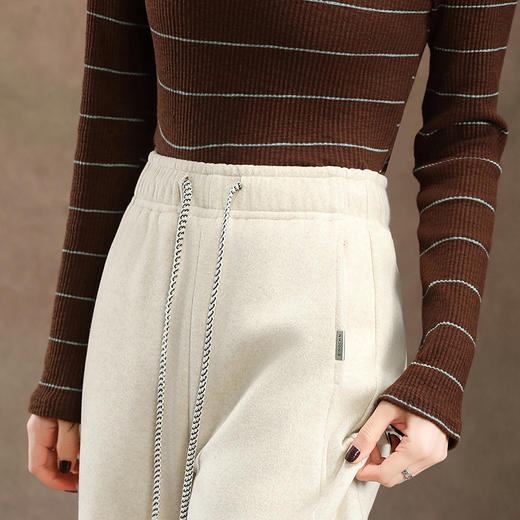 QYM 2536-Y拖地裤阔腿裤垂感直筒休闲裤 商品图3