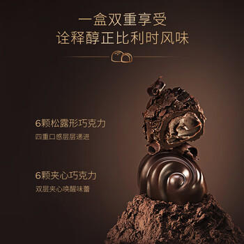 歌帝梵（GODIVA）松露形高端经典巧克力礼盒12颗145g休闲零食 生日礼物 伴手礼 /休闲食品 /巧克力 /混合巧克力 商品图7