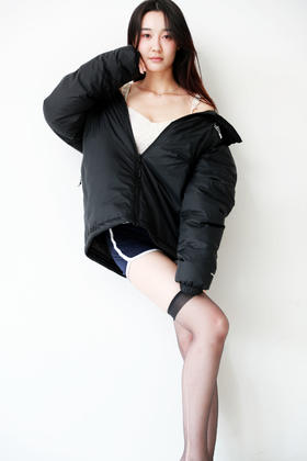 嘤嘤嘤，这个巨厚巨厚哇。很好看の面包式羽绒棉户外棉服C100968