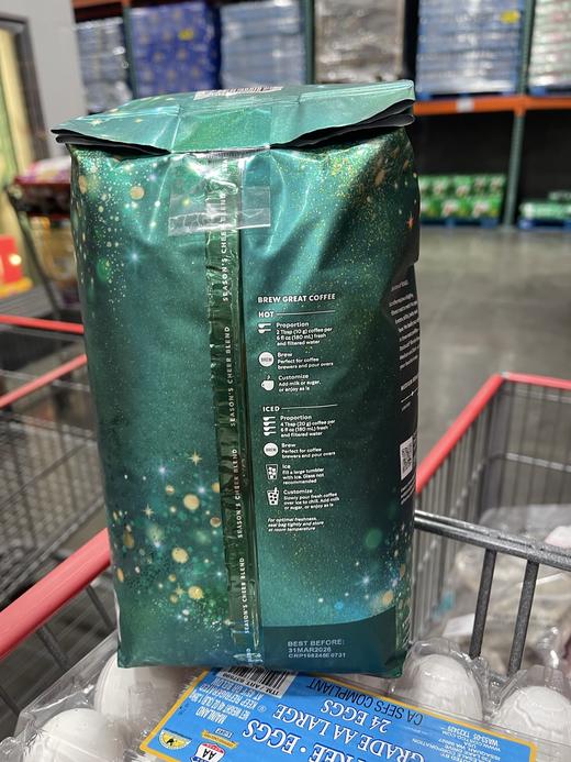 到手价238元 STARBUCKS星巴克冬季限量有机中度烘焙咖啡豆907g 美国代购，无中文标签，介意慎拍 商品图2