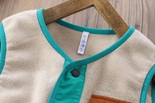 110-170卡哈绒多巴胺撞色背心户外马甲 商品图6