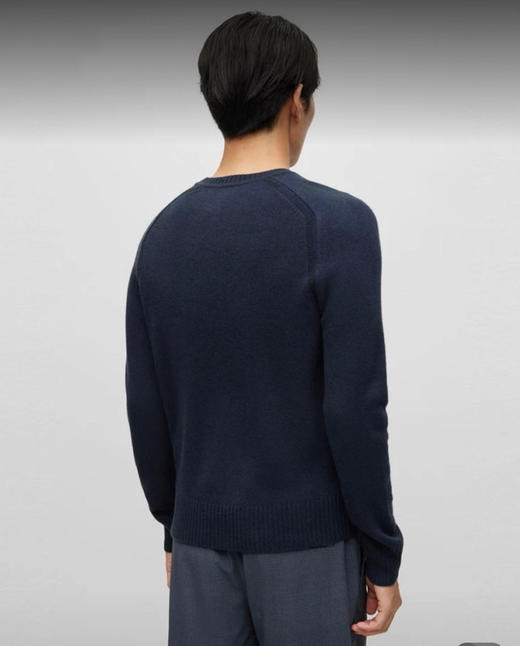 109-2实力工厂清库 BS男士纯色圆领套头针织衫 50羊毛50羊绒 儒雅大气低调 三色 商品图3