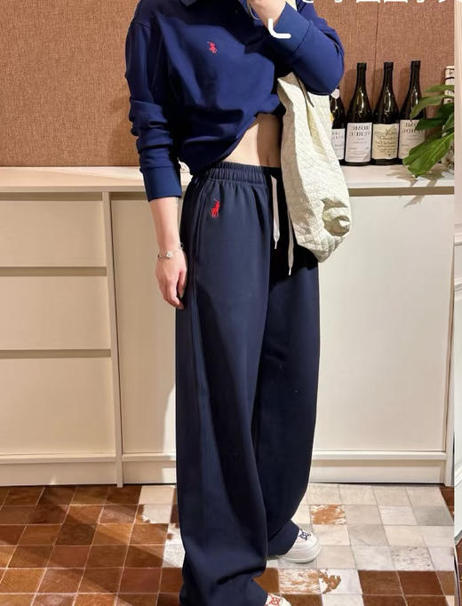 【开放日忙 秒杀价已调 直接拍】返场 原单 拉夫 小马刺绣 阔腿裤 商品图9