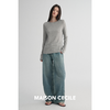 MAISON CECILE 三色/天丝羊毛细腻柔软百搭纯色圆领长袖打底衫 商品缩略图2
