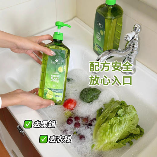 买一送一【MemdrsMerk山姆同款高效洗洁精】1.25kg*2瓶轻松去油污 厨房餐具玻璃器皿、果蔬都搞定山姆同款高效洗洁精果蔬净温和护手油污干净纯植物配方，不含化学元素添加剂 商品图3
