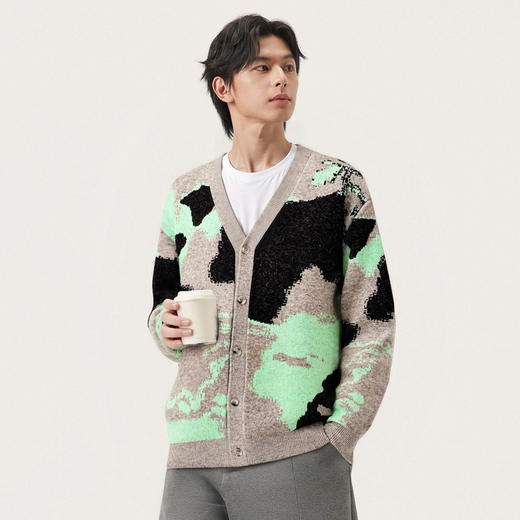 gxg.jeans男装冬季热卖开襟毛衫J24X304056 商品图2