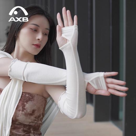 爱暇步美丽诺羊毛手臂袖套女款秋冬保暖护胳膊假袖子长款半指手套 商品图4