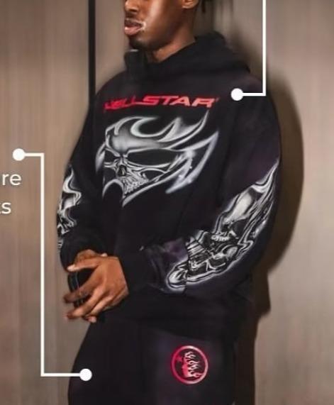 男款印花连帽卫衣 商品图3