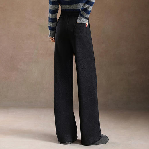 QYM 2536-Y拖地裤阔腿裤垂感直筒休闲裤 商品图2