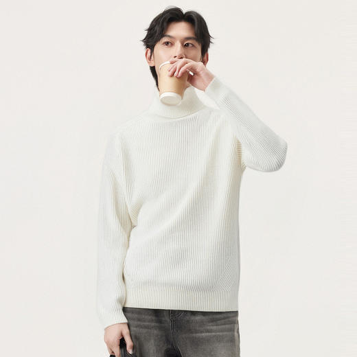 gxg.jeans男装冬季热卖多色高领线衫J24X104116 商品图2