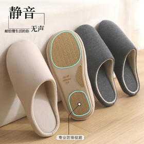 利达妮静音拖鞋女冬2025新款室内家居木地板情侣防滑棉拖鞋男新款新品冬天棉鞋