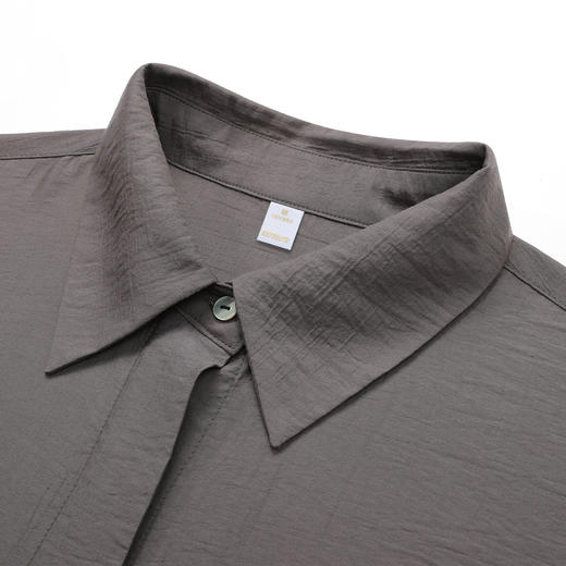 【简约纯色】罗蒙春秋女士长袖衬衫商务通勤衬衣女设计感时尚百搭日常 商品图4