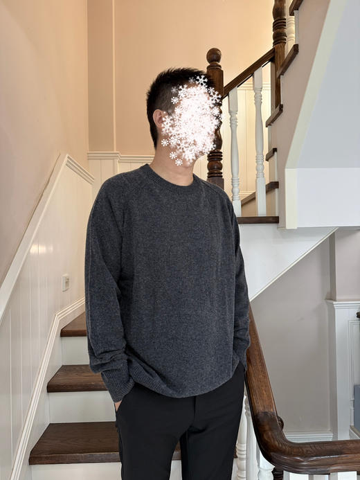 109-2实力工厂清库 BS男士纯色圆领套头针织衫 50羊毛50羊绒 儒雅大气低调 三色 商品图11