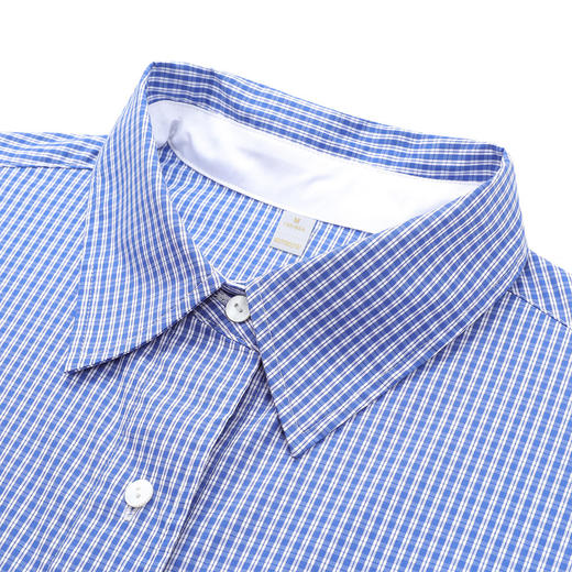 【棉混纺 清新格纹】罗蒙女士春秋长袖衬衫简约大众易打理舒适百搭商务女衬衣 商品图4