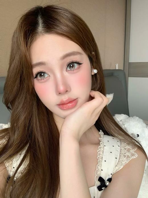 <大直径>PUFF GIRL-牛乳奶泡 奶灰-14.5mm【半年抛两片装 0-800度 含525/575】 商品图1