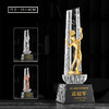 羽毛球奖杯定制比赛水晶奖杯定做定制刻字运动会单打双打冠军奖品 商品缩略图2