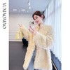 余潇潇【暮雪时光】高级减龄托斯卡纳皮毛一体时髦宽松立领外套 商品缩略图4