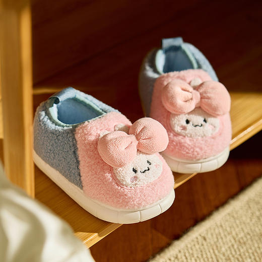 巴拉巴拉童鞋儿童棉拖鞋男女童加绒家居鞋2025新款冬包跟鞋子外穿 商品图3
