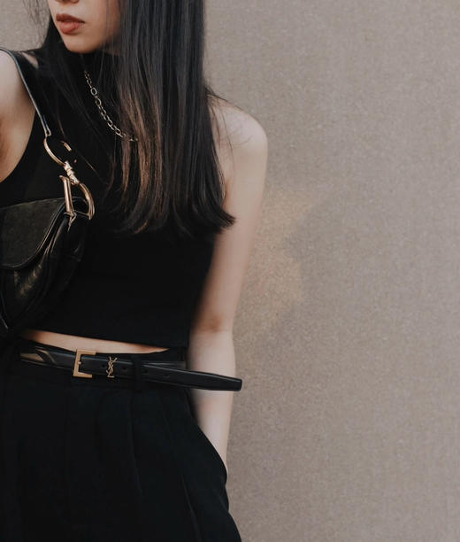 YSL圣罗兰方形搭扣真皮腰带100906 商品图5