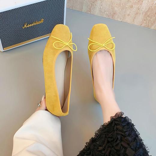 凯撒KAISER法式复古方头芭蕾鞋 | 绒面单鞋一脚蹬 软糯轻盈 透气舒适 多色可选 商品图5