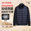 特大码【DK】【摇粒绒拼接】400斤大依优型大码男装轻薄羽绒服加肥加大上衣男保暖加绒加厚外套 商品缩略图1