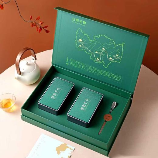 信阳礼物【绿.2听毛尖+1茶勺】20元1套.整箱20套 商品图2