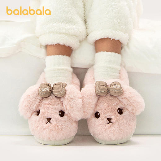 巴拉巴拉儿童棉拖鞋可爱动物家居鞋男童女童鞋2025新款冬季包跟鞋 商品图1