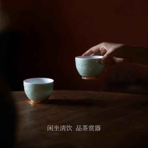 西泠有美堂系列 富春山居·玉瓷对杯 中国工艺美术大师监制  收藏级茶器 商品图5