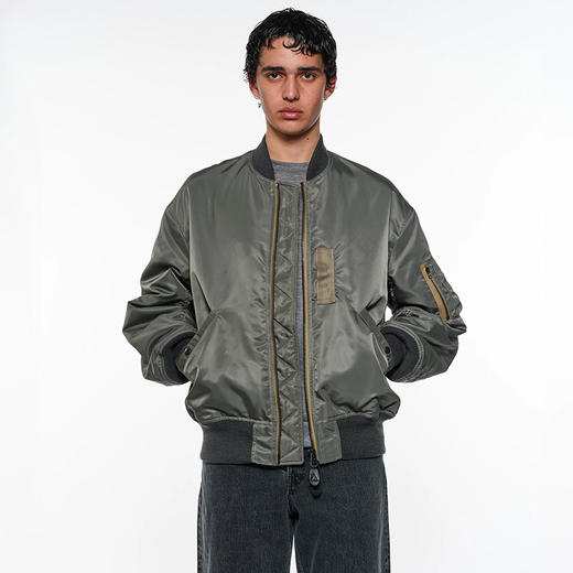 marka MA-1 宽松廓形军事风夹克棉服 棒球领外套 商品图2