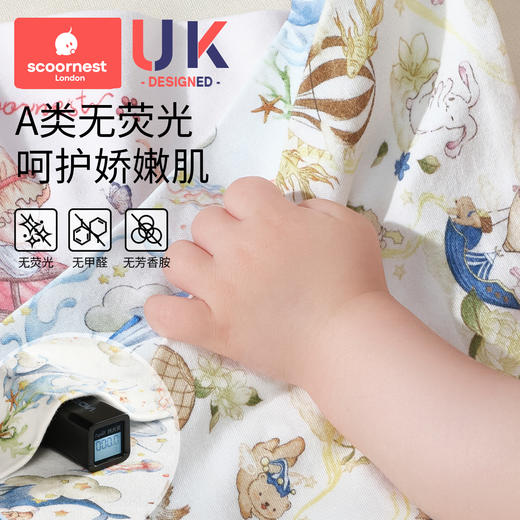 科巢婴儿口水巾宝宝围嘴兜a类纯棉夏季薄款新生幼儿围脖防水吐奶速干 商品图4