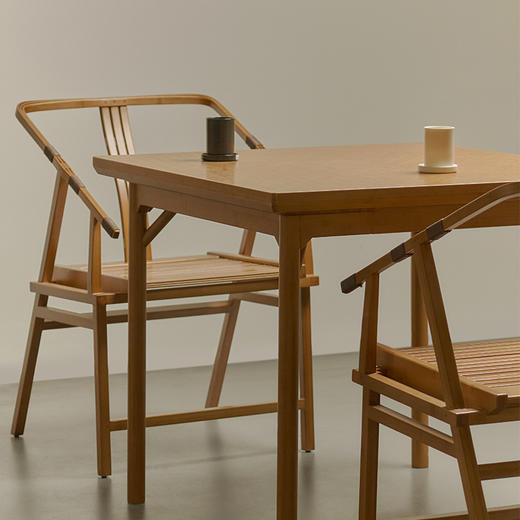 哲品x清庭-椅龙门竹制靠背椅 547x833x580mm 商品图3