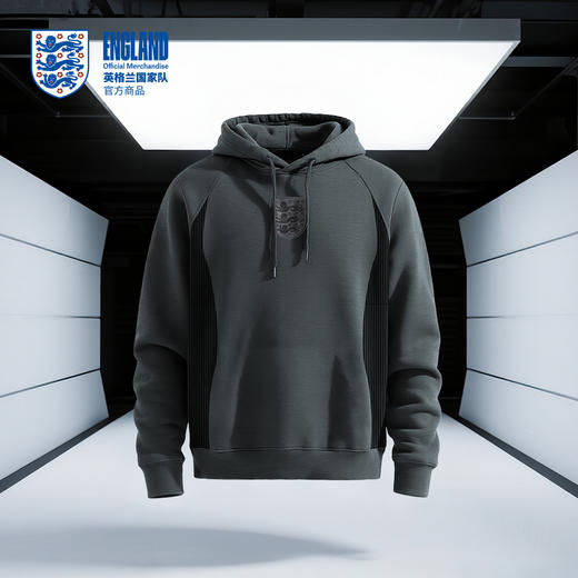 【官方正版】英格兰国家队 | 深灰连帽卫衣春秋基础款上衣 商品图1