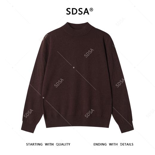 SDSA男士秋冬新款痞帅男装复古简约圆领毛衣百搭休闲套头针织衫 商品图1