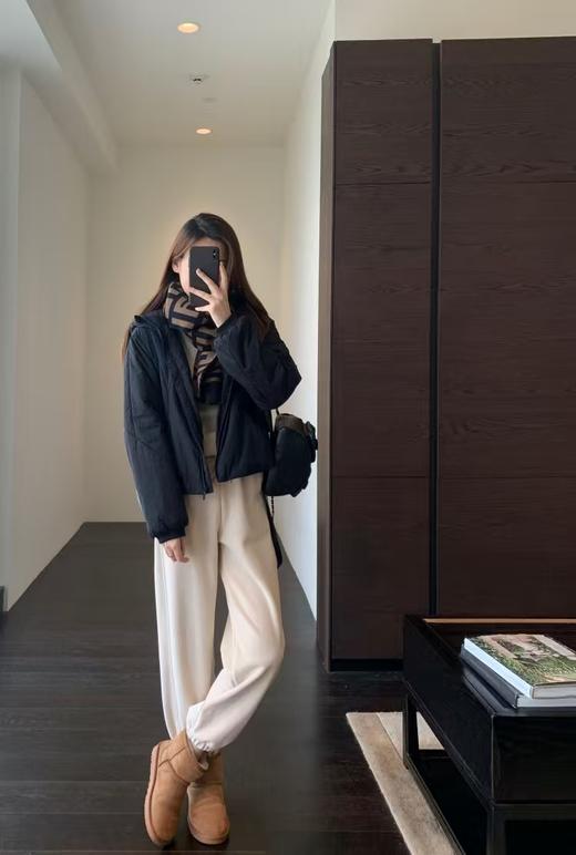 Lu*家同款W-R夹棉防风防水连帽外套 商品图14