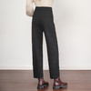 QYM 2533-Y毛呢阔腿裤后腰松高腰宽松窄版休闲裤 商品缩略图2
