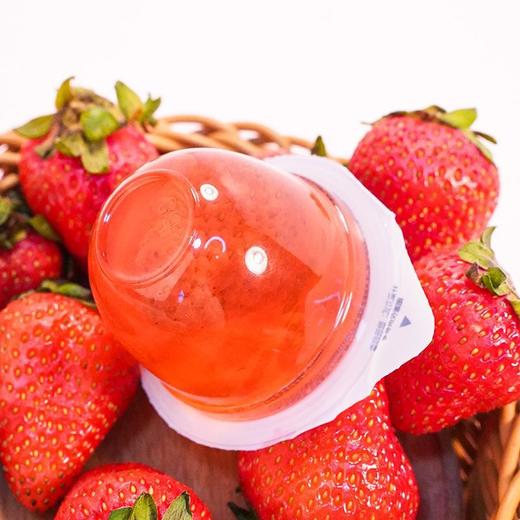 【速抢❗️9.9秒250g🔥草莓果冻】超满足，一大颗真果肉，嫩滑Q弹，果香纯正！水果果冻真果肉学生解馋儿童零食 商品图2