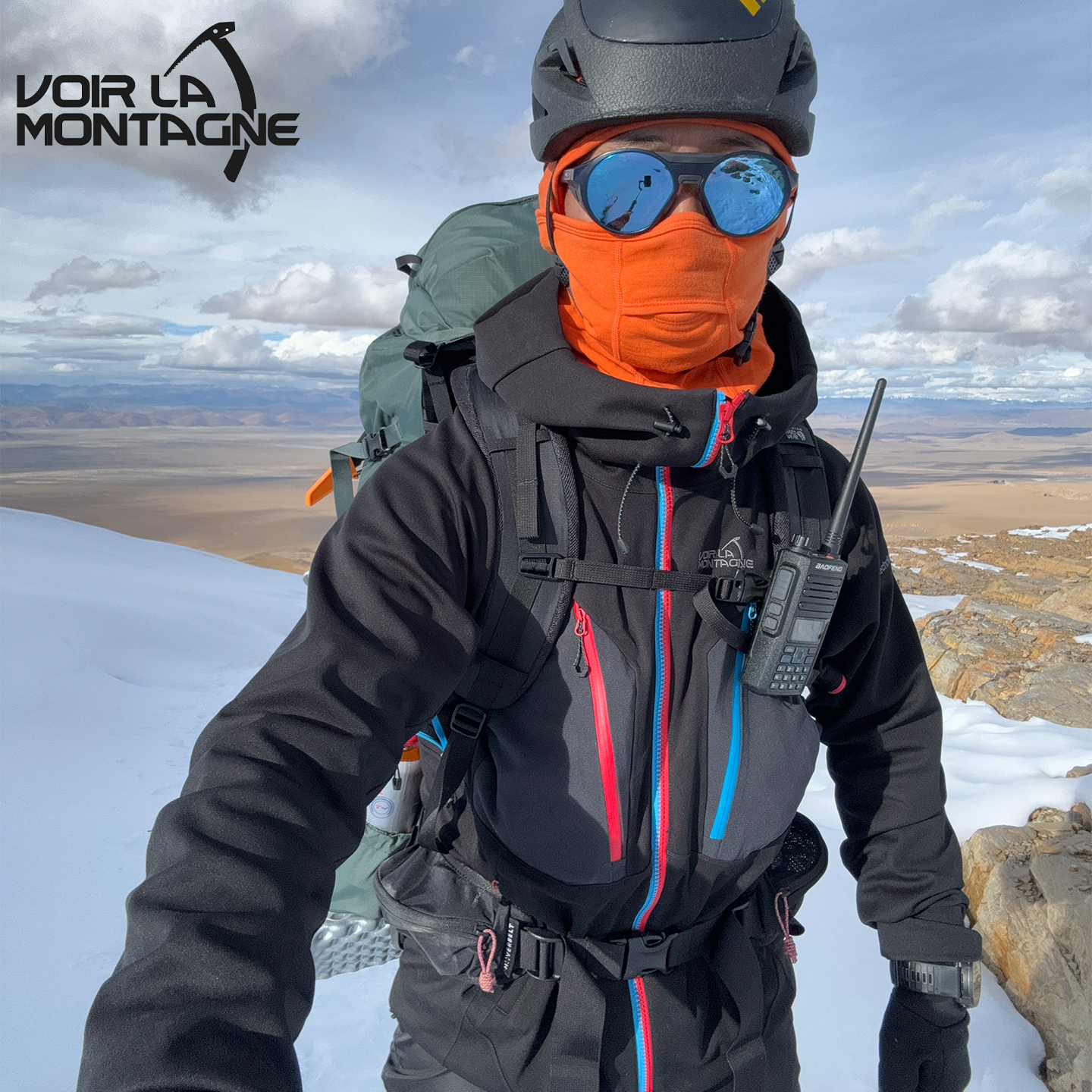 【终身保修】Voir La Montagne/见山秋冬新品男防风防泼水耐磨技术软壳冲锋衣