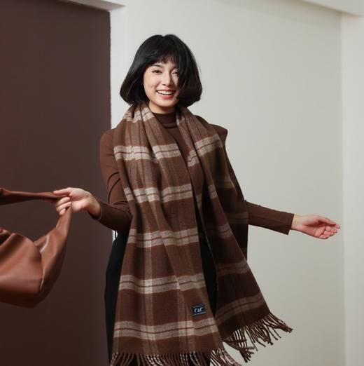 清仓特惠丨任意2件-20【大尺寸可做盖毯披肩】C&C时尚轻奢感围巾 牛皮纸礼袋装 商品图6