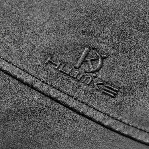 【DPF】大依优型大码男装男翻领皮夹克男PU皮衣外套男士时尚潮流休闲肥佬 商品图2