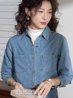  抢疯了！火了30年的牛仔衬衫，上身瘦一圈，精致复古不挑人！