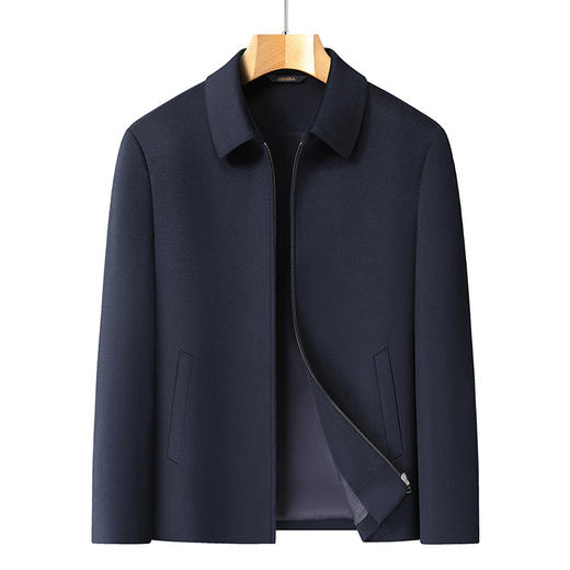 【100%绵羊毛】【DDS】大依优型大码男装冬季厚款羊毛呢外套翻领商务休闲夹克 商品图4