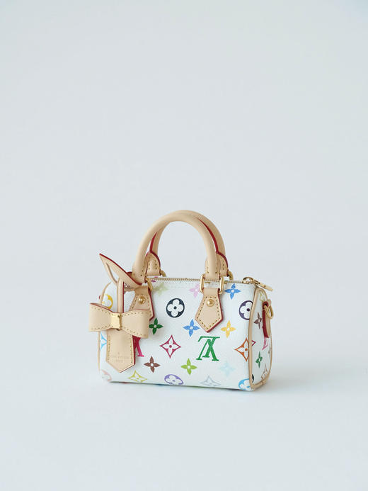 驴家 白三彩 村上隆再版系列  Nano Speedy 手袋手拿枕头斜跨包（DG*MM） 商品图2